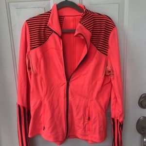 Lululemon neon orange and blue zip up